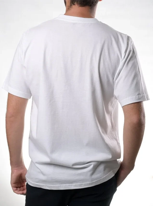 Whale Tunes – Regular Fit White T-Shirt - Image 2
